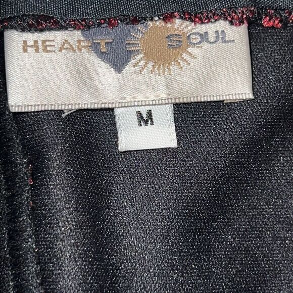 Heart Soul Beautiful vintage, made in the USA, deep red lace fringe mini dress - Picture 4 of 5